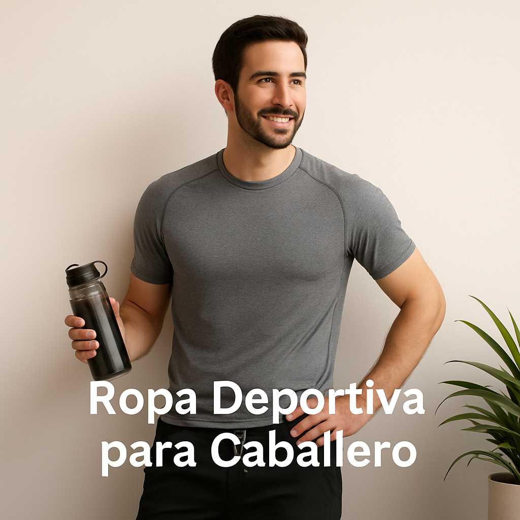 Hombre joven con complexión atlética usando ropa deportiva casual en tonos neutros, ideal para entrenamiento o estilo urbano moderno.