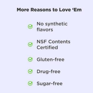 Beneficios adicionales de OLLY Sleep: sin gluten, sin azúcar y sin fármacos