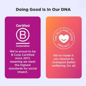 Certificaciones B Corp y compromiso social de la marca OLLY