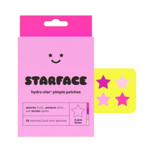 Starface Hydro-Star Hot Pink 32 Parches – Pimple Patches Vibrantes que Cubren y Curan