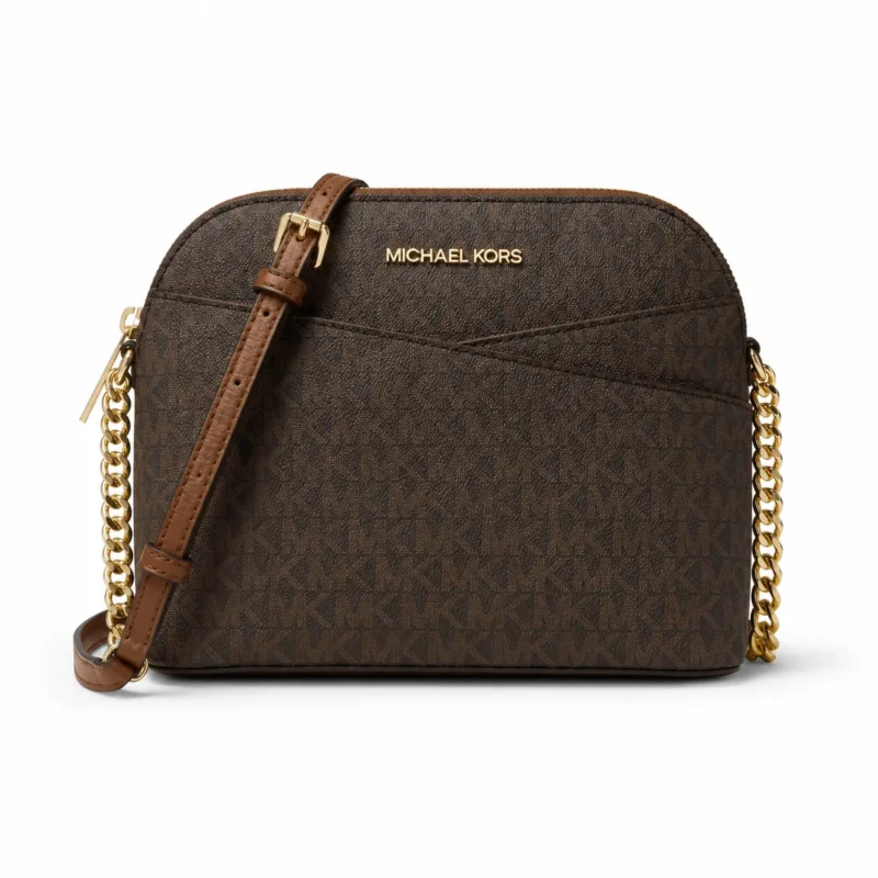 Bolsa Crossbody Michael Kors Monograma Café