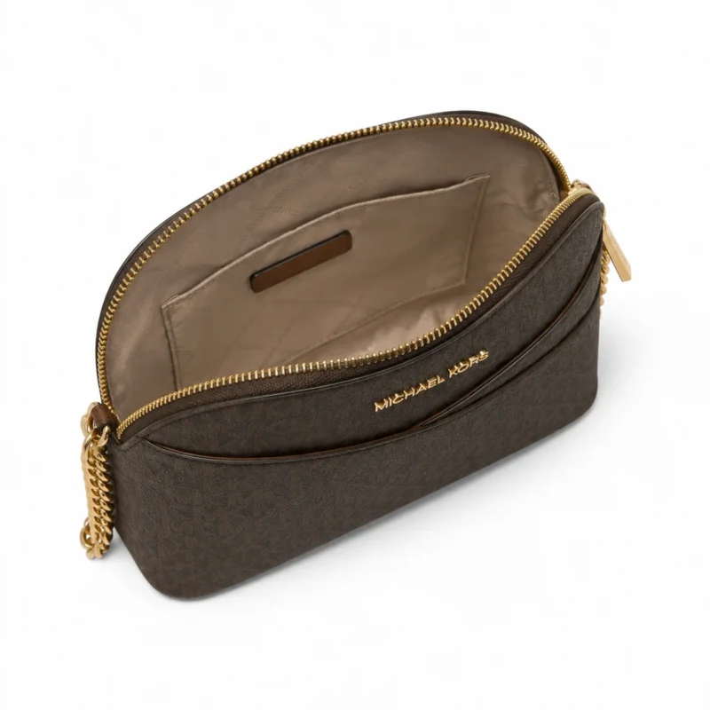 Bolsa Crossbody Michael Kors Monograma Café