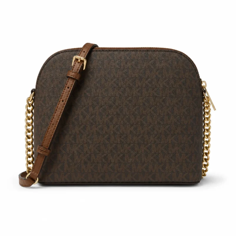 Bolsa Crossbody Michael Kors Monograma Café