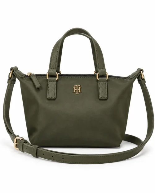 Bolso Mini Tote Crossbody Tommy Hilfiger Meredith II Verde Oliva
