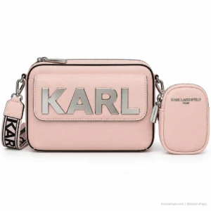 Bolsa Crossbody Karl Lagerfeld Paris Maybelle Lotus con Pouch