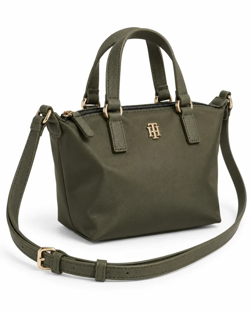 Bolso Mini Tote Crossbody Tommy Hilfiger Meredith II Verde Oliva