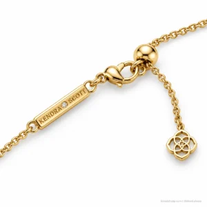 Collar Kendra Scott Eva Dorado con Cuarzo Rosa