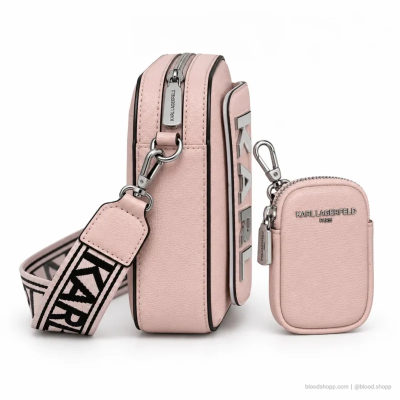 Bolsa Crossbody Karl Lagerfeld Paris Maybelle Lotus con Pouch