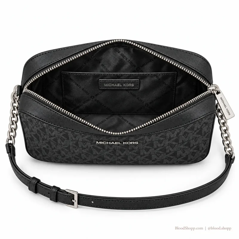 Bolsa Crossbody Michael Kors Jet Set Item LG EW Negra