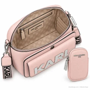 Bolsa Crossbody Karl Lagerfeld Paris Maybelle Lotus con Pouch