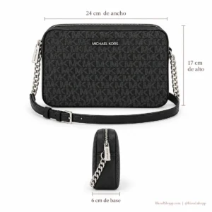 Bolsa Crossbody Michael Kors Jet Set Item LG EW Negra