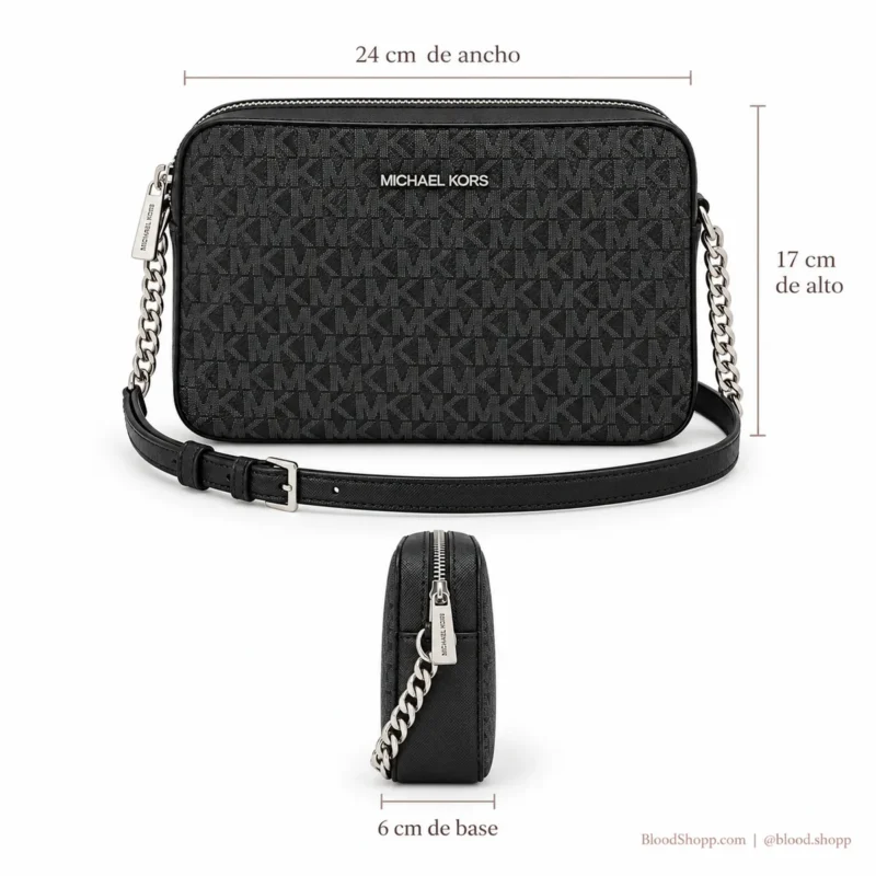 Bolsa Crossbody Michael Kors Jet Set Item LG EW Negra