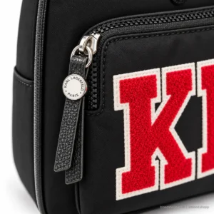 Mochila Karl Lagerfeld Paris Khloe Amour LH5KX8CD Negra con Parches KL