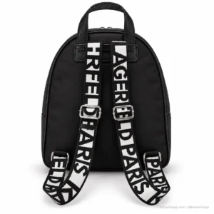 Mochila Karl Lagerfeld Paris Khloe Amour LH5KX8CD Negra con Parches KL