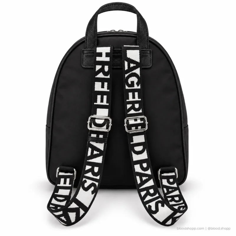 Mochila Karl Lagerfeld Paris Khloe Amour LH5KX8CD Negra con Parches KL