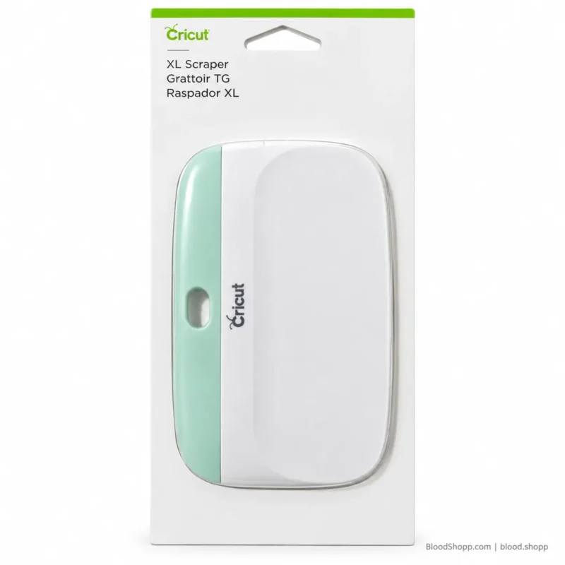 Cricut XL Scraper original frontal en empaque, herramienta para vinil y limpieza de tapetes