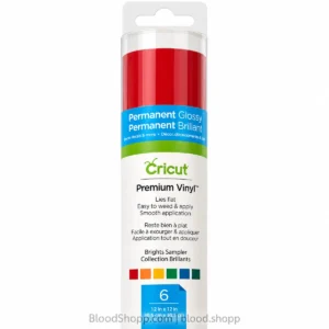 Detalle frontal Cricut Premium Vinyl Brights Sampler de 6 hojas 30.5 x 30.5 cm
