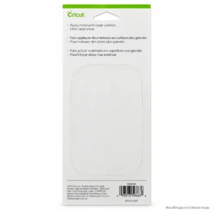 Reverso del empaque Cricut XL Scraper original con código de barras e información del producto