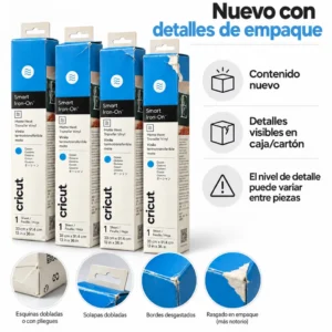 Cricut Smart Iron-On Ocean nuevo con detalle de empaque