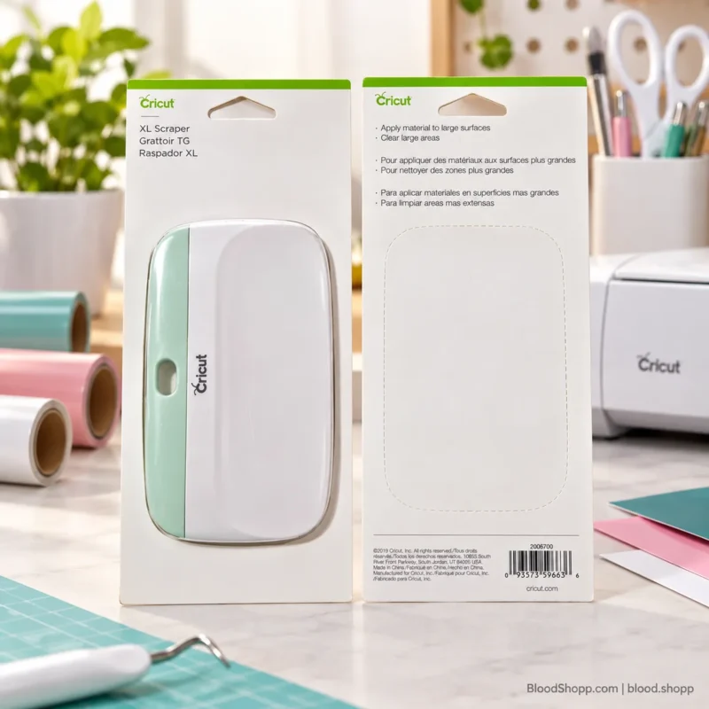 Cricut XL Scraper original en ambiente creativo para proyectos de vinil y manualidades