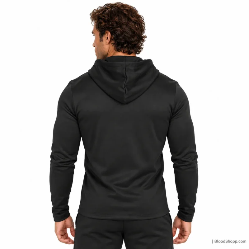 Gymshark Training Hoodie negra vista trasera