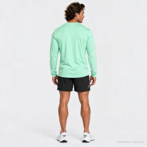 Gymshark Conditioning Goods Long Sleeve T-Shirt verde vista trasera