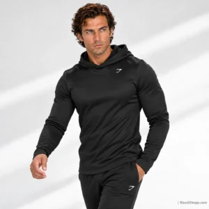 Gymshark Training Hoodie para Hombre – Negro